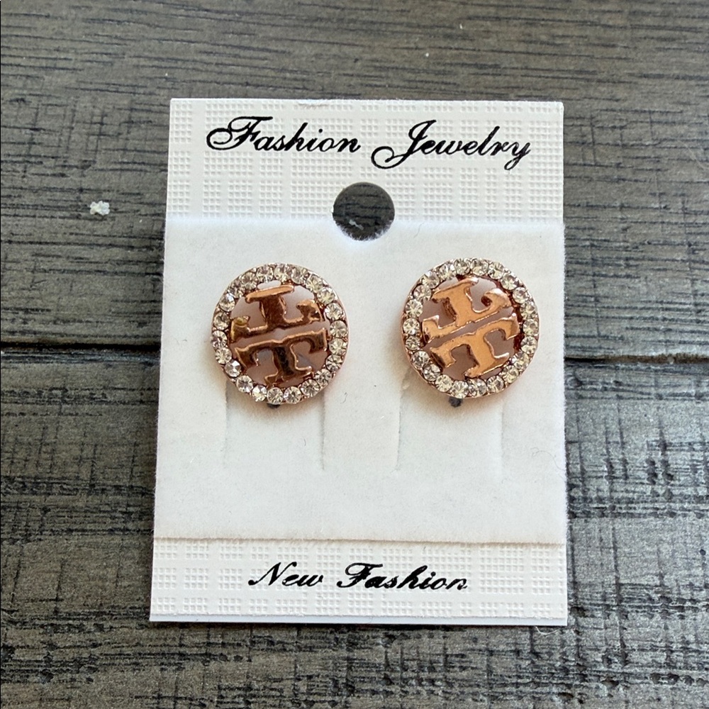 Elegant Gold and Silver Stud Earrings